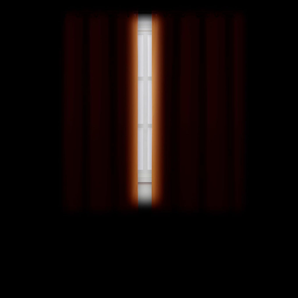 Lemomo Orange Blackout Curtains 66 x 63 Inch Length/Set of 2 Curtain Panels/Thermal Insulated Room Darkening Blackout Curtains for Bedroom…
