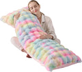 Animebody Luxury Shaggy Faux Fur Body Pillow, Fluffy Bed Pillow with Zipper Closure, Soft Decorative Plush Full Long Pillow, Fuzzy Hug Pillow…