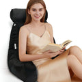 mittaGonG Reading Pillow, Shredded Memory Foam Backrest Pillow for Adult, Detachable Neck Roll, Arm Support with Side Pocket, Washable Crys…
