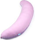 Byriver 43" Pink Purple Cute Body Pillow for Side Sleeping Women Girl, C Shaped Pregnancy Pillow for Neck Shoulder Hip, Pillow Between Kne…
