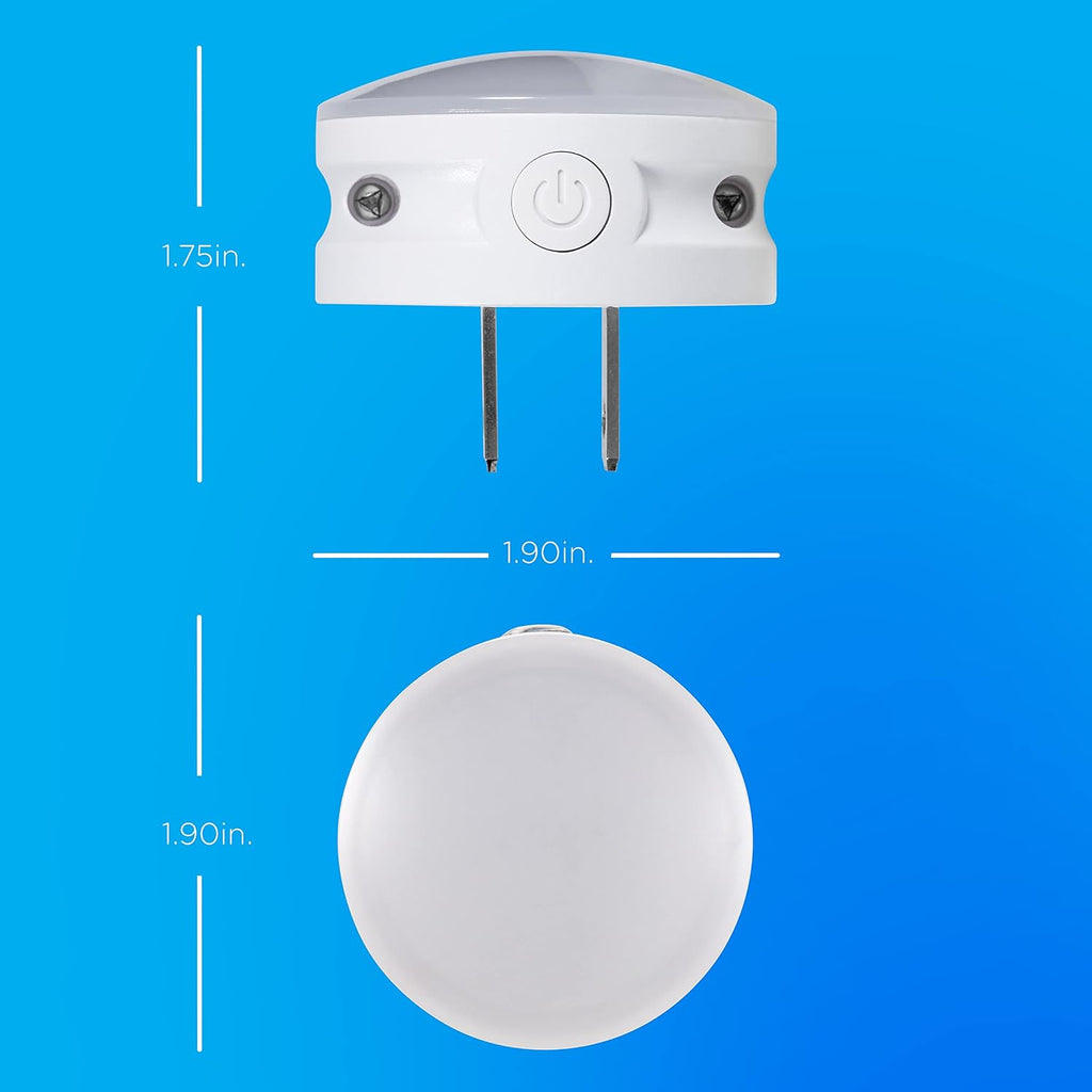Lights by Night Color Changing Mini LED Night Light, Plug-in, Dusk to Dawn Sensor, Compact, 3 Modes, Ambient Lighting, for Kids or…