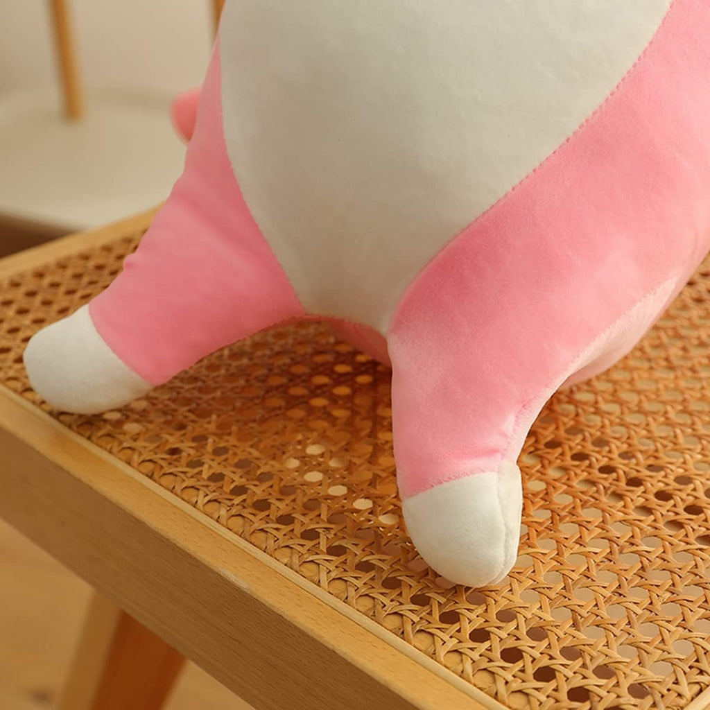 Rexinc Long Pink Cat Plush Pillow Toy Sleeping Pillow Cute Cartoon Cat Stuffed Animals Soft Long Body Pillow Gift for Kids(35.43in)