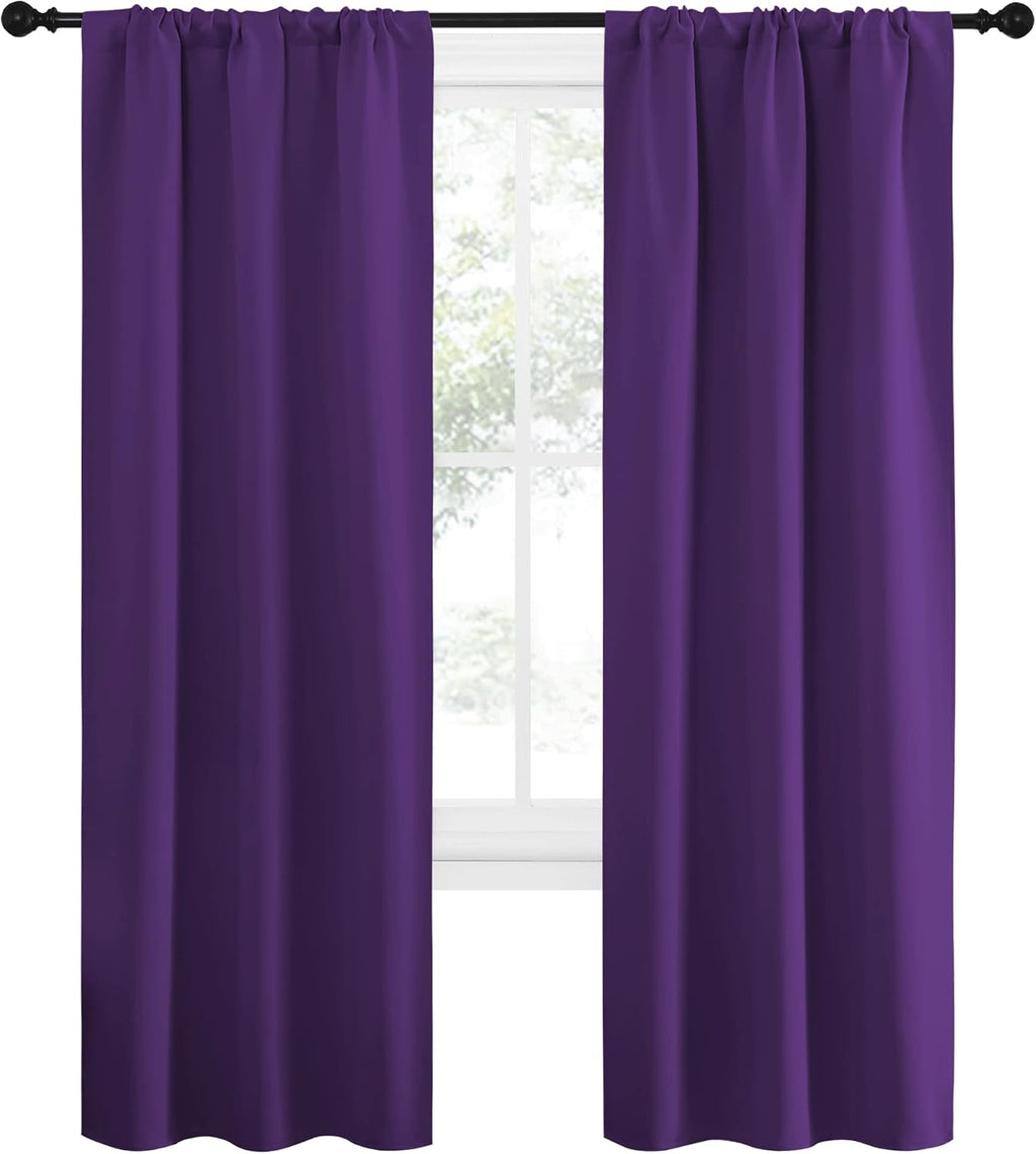 NICETOWN Blackout Curtains for Living Curtains, Triple Weave Home Decoration Thermal Insulated Solid Blackout Curtains & Drapes for…