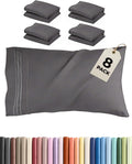 King Pillow Cases Set of 8 - Ultra Soft Hotel Quality Pillowcase Covers - Comfy. Cozy & Wrinkle Free - Shrink, Stain and Fade Resistant…