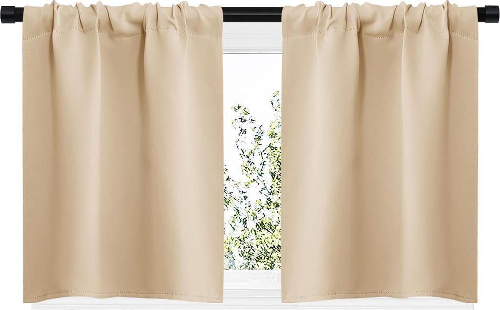 NICETOWN Blackout Room Darkening Curtains - Home Decoration Light & Noise Reducing Thermal Insulated Window Draperies with Rod Pocket Top…