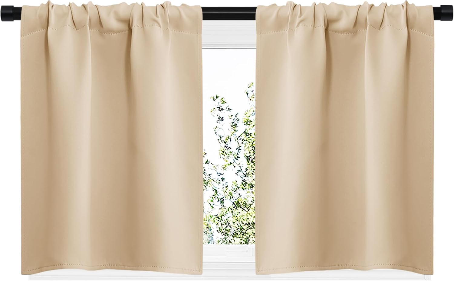 NICETOWN Blackout Room Darkening Curtains - Home Decoration Light & Noise Reducing Thermal Insulated Window Draperies with Rod Pocket Top…