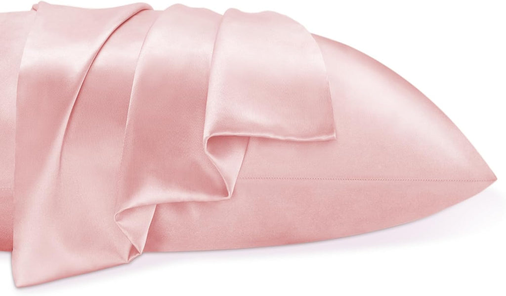 Bedelite Satin Pillowcase for Hair and Skin, Super Soft and Cooling Similar to Silk Pillow Cases 2 Pack with Envelope Closure, Gift for Wom…