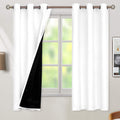 BGment Thermal Insulated 100% Blackout Curtains for Bedroom with Black Liner, Double Layer Full Room Darkening Noise Reducing Grommet Curta…