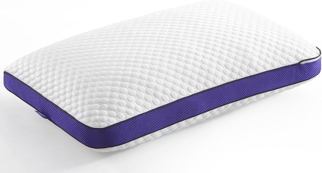 Bpc Shredded Memory Foam Pillow Queen Size, Cooling Bed Pillow for Sleeping, Adjustable Firm Soft Support for Side Back Stomach Sleepers, H…