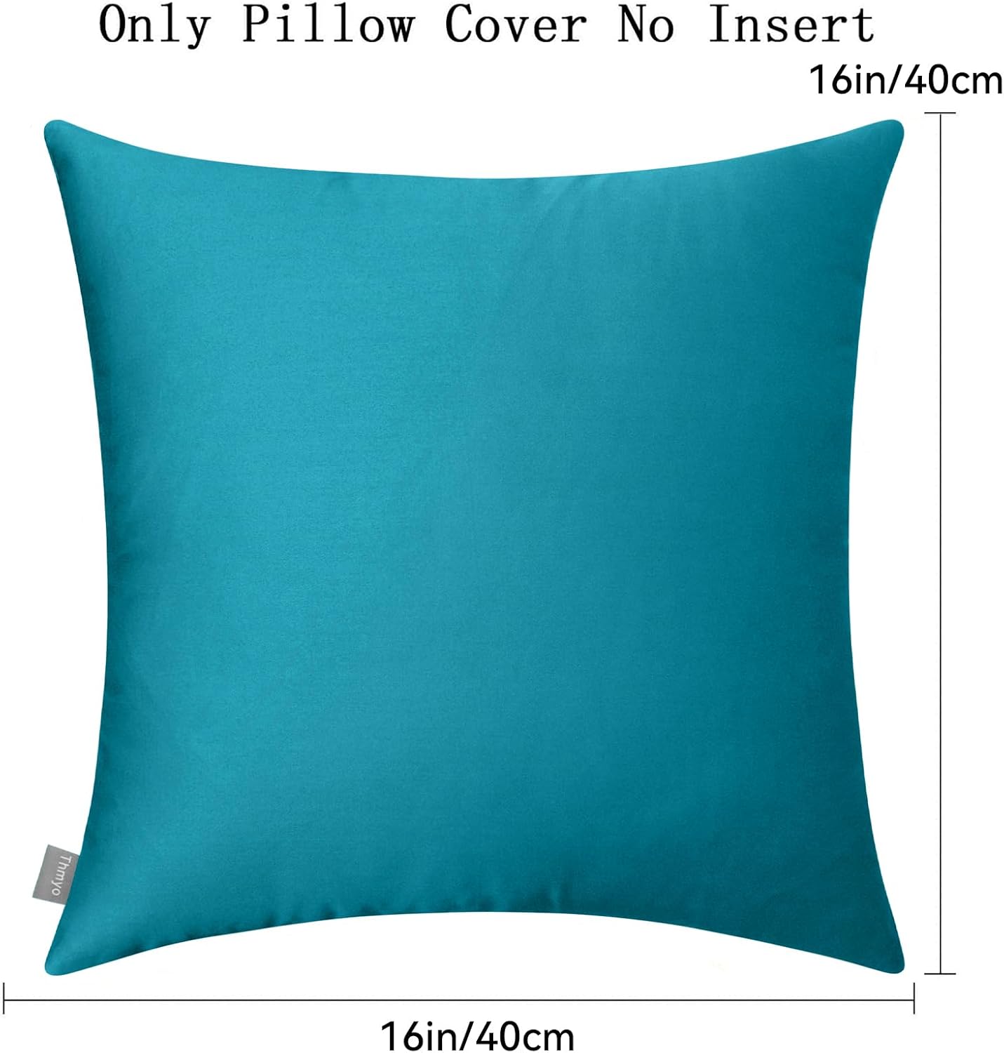 Thmyo 4-Pack 100% Cotton Comfortable Solid Decorative Throw Pillow Case Square Cushion Cover Pillowcase Sublimation Blank Pillow Covers DIY…