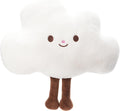 WEIGEDU Cloud Stuffed Animal Plush Toy Cute White Sky Pillow with Legs Soft Weather Theme Gift for Kids Baby Nursery Decor 12 Inch