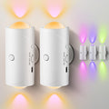 LED Motion Sensor Night Light, 7 Colors Rechargeable Battery Stair Light, Wireless Magnetic Wall Lamp, Cordless LED Wall Night Lights for…