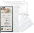 NationalAllergy National Allergy 100% Cotton Zippered Pillow Protector - Queen Size - White - 3 Pack - 300 Thread Count - Hypoallergenic Be…