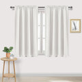 DWCN Blackout Curtains Thermal Insulated, Energy Saving & Noise Reducing Bedroom and Living Room Curtains, Ivory, W 52x L 54 Inch, Set of…