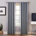 Sun Zero Nordic Theater Grade Extreme 100% Blackout Grommet Curtain Single Panel, 52" x 95", Haze