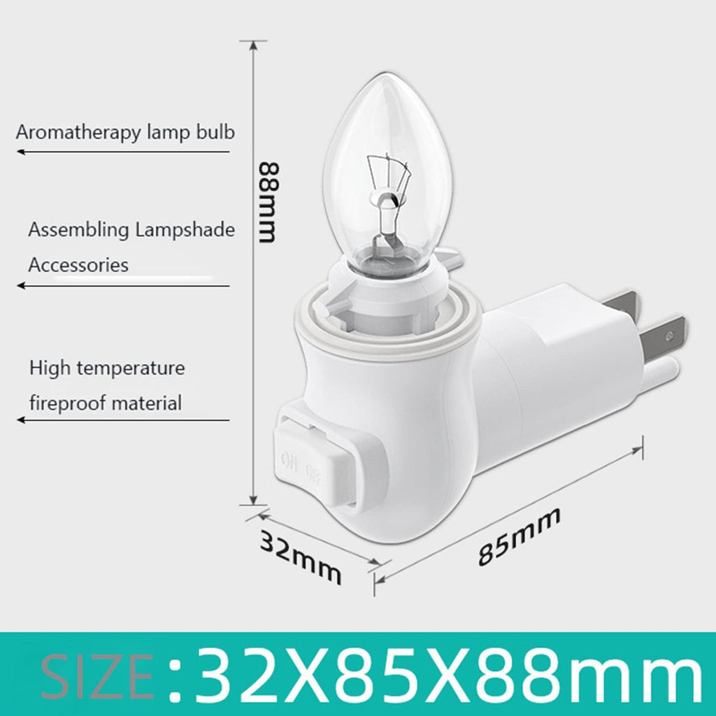 Plug in Night Light Module, Wall Light Plug with ON/Off Switch, E12 Base Socket for Himalayan Crystal Salt Night Light, Wall Light (with…