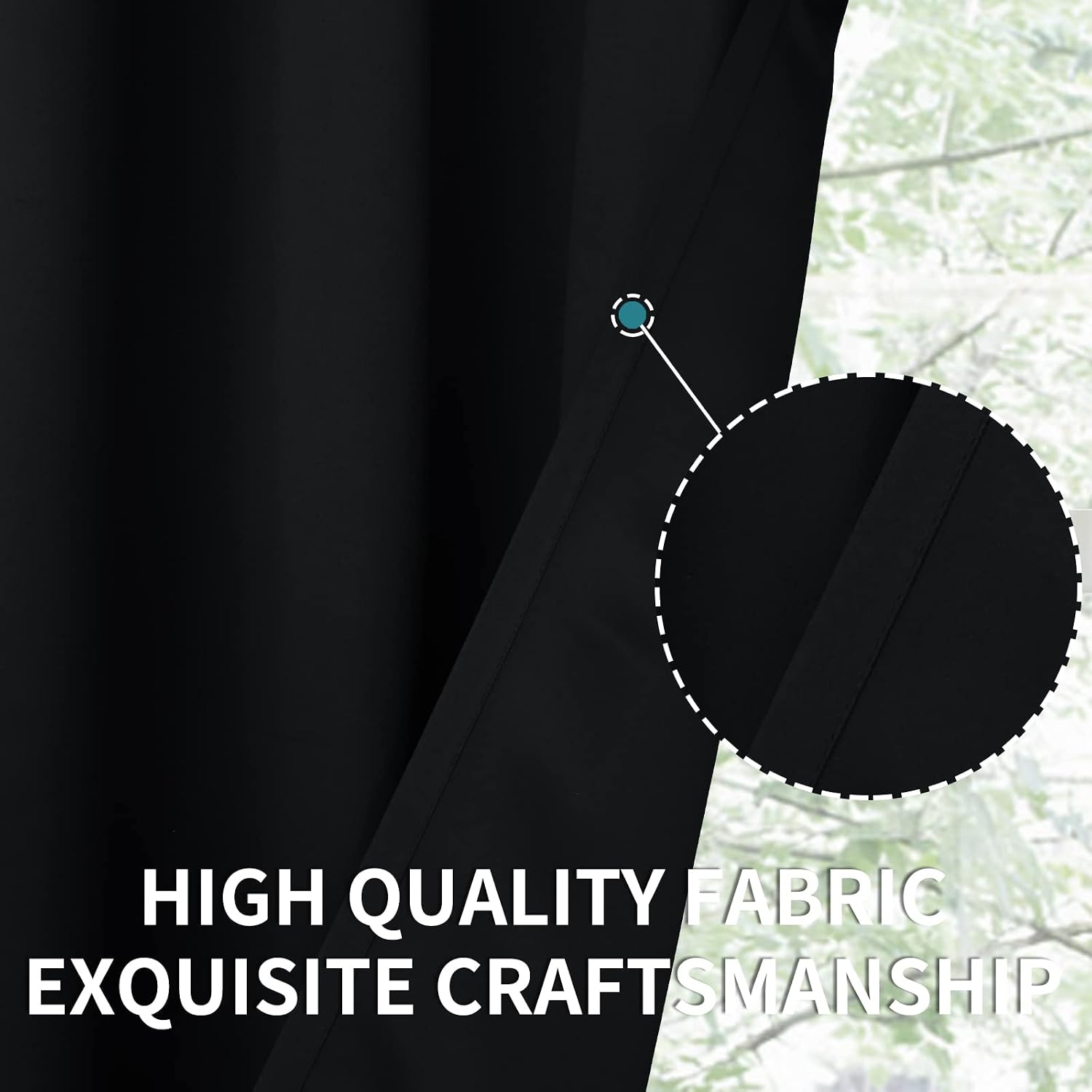 BGment Black Blackout Curtains for Bedroom 63 Inch Length 2 Panels Set, Room Darkening Light Blocking Thermal Insulated Grommet Window Drap…
