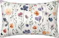Satin Pillowcase for Hair and Skin Watercolor Floral Green Leaves Super Soft and Cooling Similar to Silk Pillow Case 1 Pack with Hidden…
