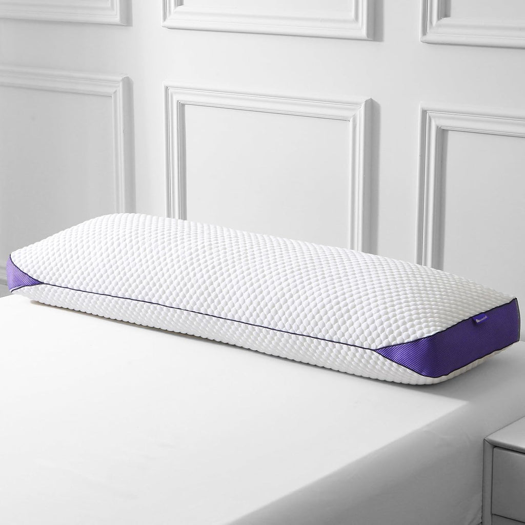 HOMELAB Adjustable Shredded Memory Foam Body Pillow, Cooling Long Pillow with Washable Cover, Full Support for Side Sleepers, Back, Hip &…