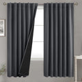 BGment 100% Room Darkening Thermal Insulated Blackout Curtains 72 Inches Long for Bedroom, Rod Pocket and Back Tab Double Layer Noise…