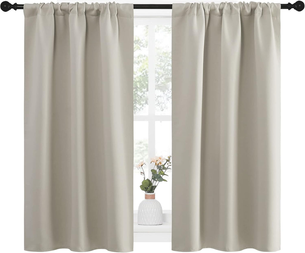 Nicetown Blackout Curtains for Living Curtains, Room Darkening Window Curtain Panels, easy maintenance Solid Thermal Insulated…