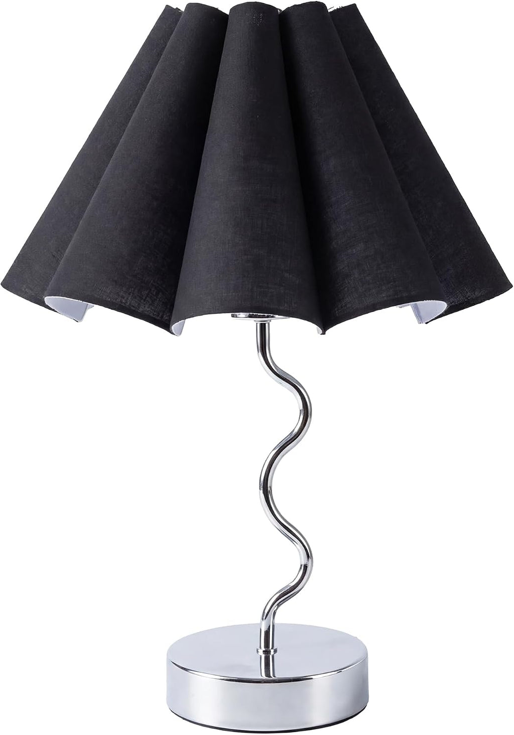 EOEYYOYB Pleated Table Lamp, Table Lamp for Bedroom, Bedside Lamps for Nightstand with Linen Lampshade, Modern Lamp for Bedroom Home…