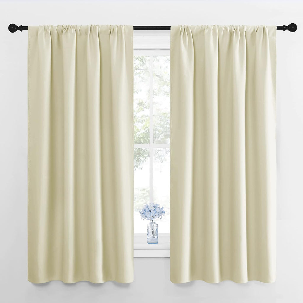 Nicetown Blackout Curtains for Living Curtains, Room Darkening Window Curtain Panels, easy maintenance Solid Thermal Insulated…