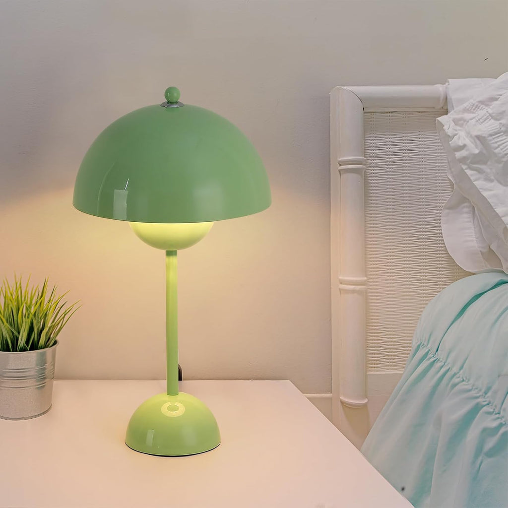 COSYLUX Modern Small Table Lamp for Bedroom, Cute Dome Shade Reflecting Light Reading Lamp for Living Room, Kid's Room, Study, Office…