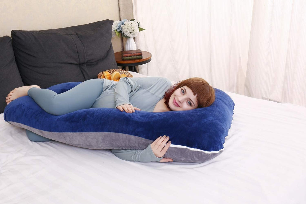 Moonpine MOON PINE U Shaped Pregnancy Pillow, Maternity Full Body Pillow for Back, Legs and Belly Support, Sleeping Pillow for Pregnant Wom…