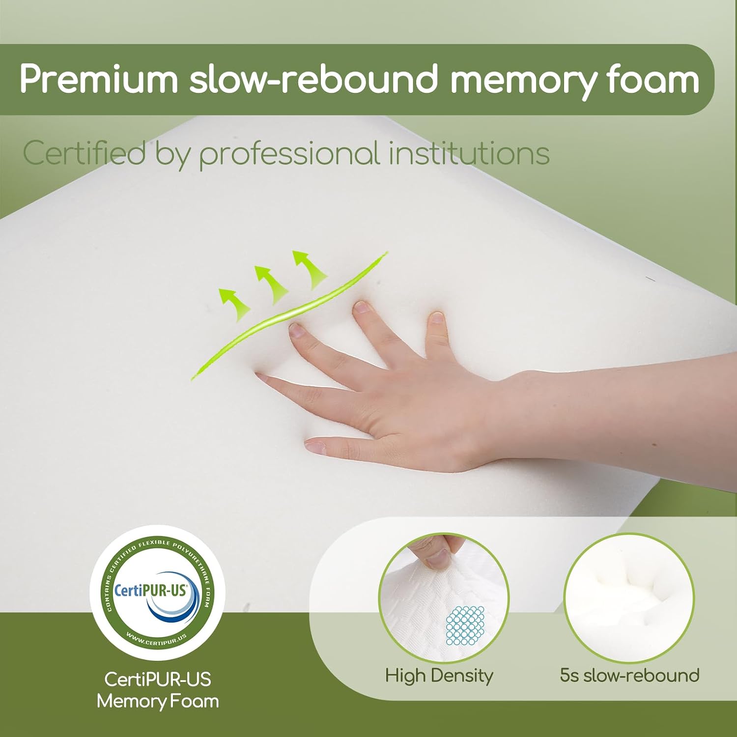 DORMELLE Ergonomic Memory Foam Neck Pillow Bed Pillow, Cooling Fabric, No Pressure Support, Stays Cool, Luxurious Comfort, Queen 2 Pac…