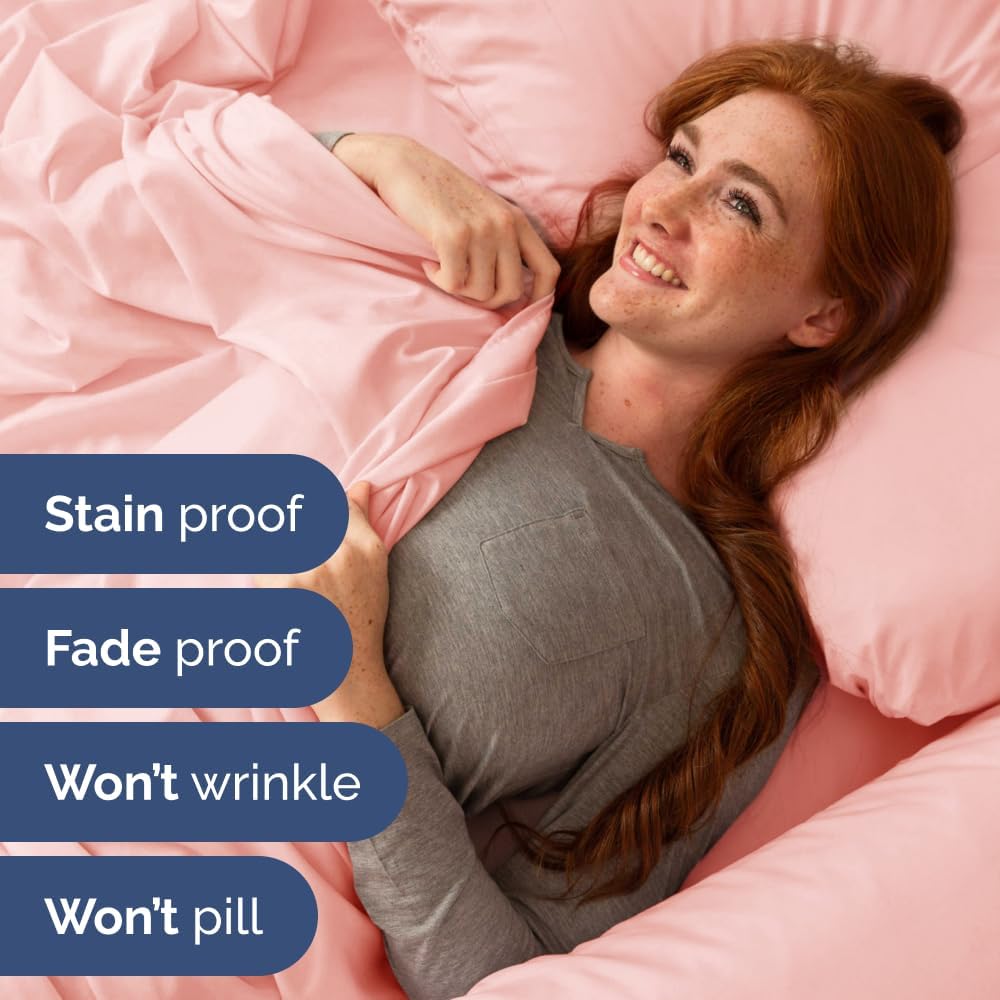 Flex Top Split Head King 4 Piece Sheet Set - Soft, Breathable & Cooling Bed Sheets Set - Hotel Luxury Bedding for Women & Men with Deep…