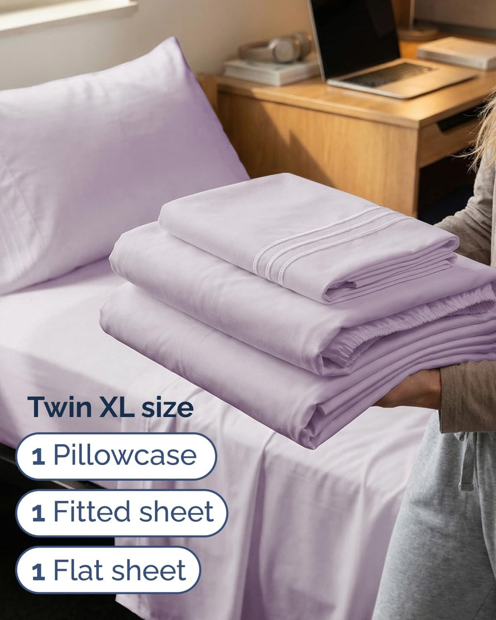 Twin XL Size 3 Piece Sheet Set - Comfy Breathable & Cooling Sheets - Hotel Luxury Bed Sheets for Women & Men - Deep Pockets, Easy-Fit…