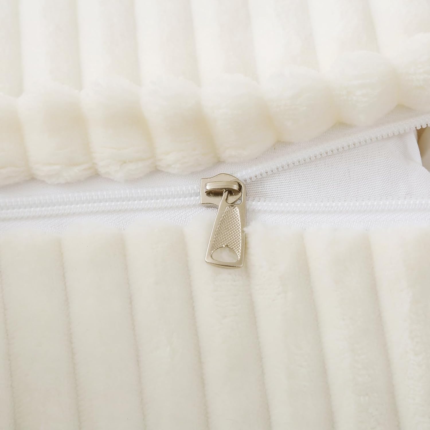 Corduroy Wedge Reading Pillow for Bed, 3 Sizes, 4 Colors for Bed, Sofa, Office Chair (White, Medium 19 * 16 * 7in)