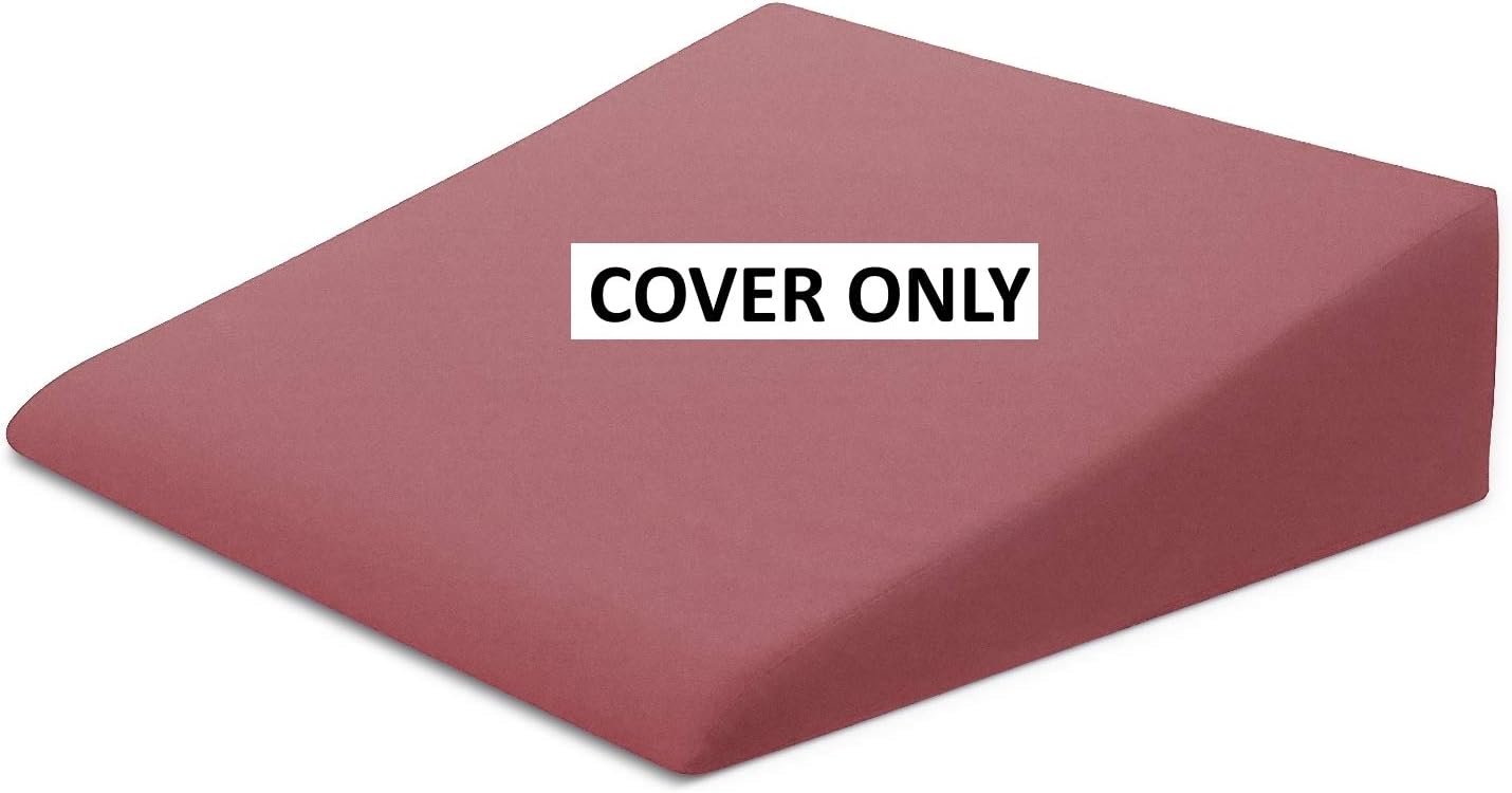 XtremeComforts Xtreme Comforts Wedge Pillow Cover - Allergy-Friendly & Easy to Clean Cover - Fits Our (27" x 25" x 7") Wedge Pillow – Rose…