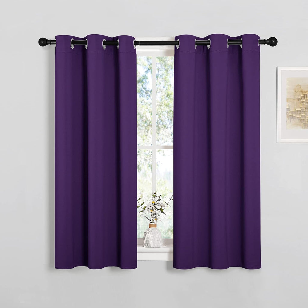 NICETOWN Thermal Insulated Blackout Draperies Curtains, Triple Weave Home Decoration Solid Ring Top Blackout Drape Panels for Bedroom…