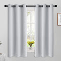 Yakamok Room Darkening Blackout Curtains for Bedroom, Thermal Insulated Grommet Top Window Drapes for Living Room,42W x 63L, Greyish…