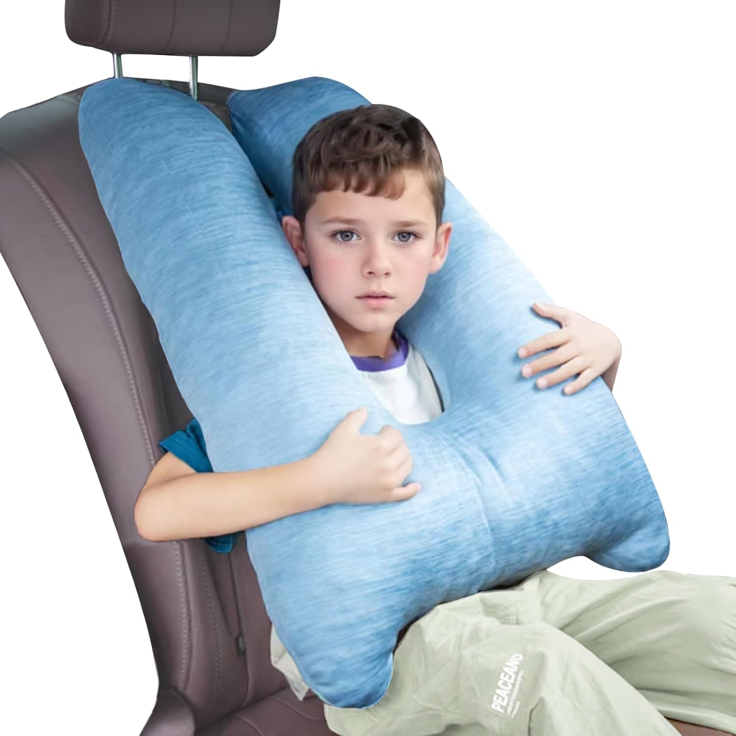 1 MIDDLE ONE Car Pillow for Kids, Memory Foam Cooling Travel Pillow for Car and Adults, Kids Car Pillows for Sleeping on Road Trip, Small…