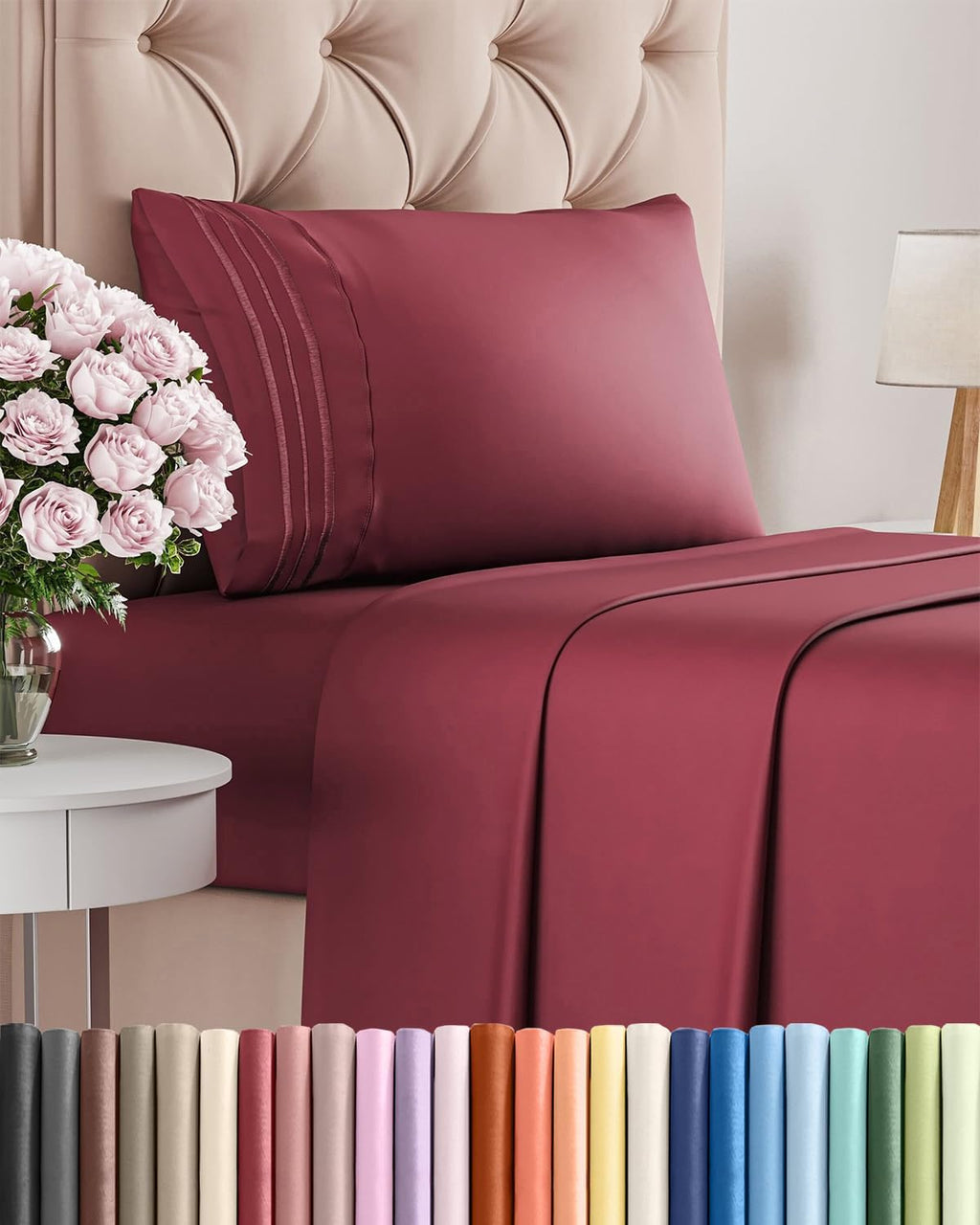Twin Size 3 Piece Sheet Set - Comfy Breathable & Cooling Sheets - Hotel Luxury Bed Sheets for Women & Men - Deep Pockets, Easy-Fit, Extra…