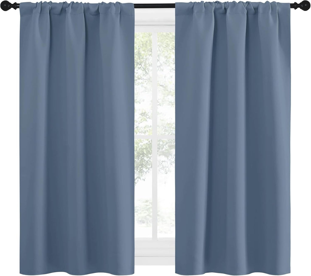 NICETOWN RV Blackout Curtains for Camper Windows, Short Blackout Curtains & Drapes, Thermal Insulated Blackout Curtain Panels for Kids…