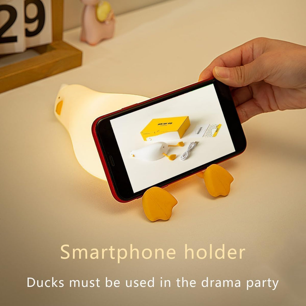 Cute Duck/Chicken/Rabbit/Panda NightLight, LED Squishy Animal Novelty Lamp for Toddler Baby Kids, Nursery Touch Kawaii Room/House Decor…