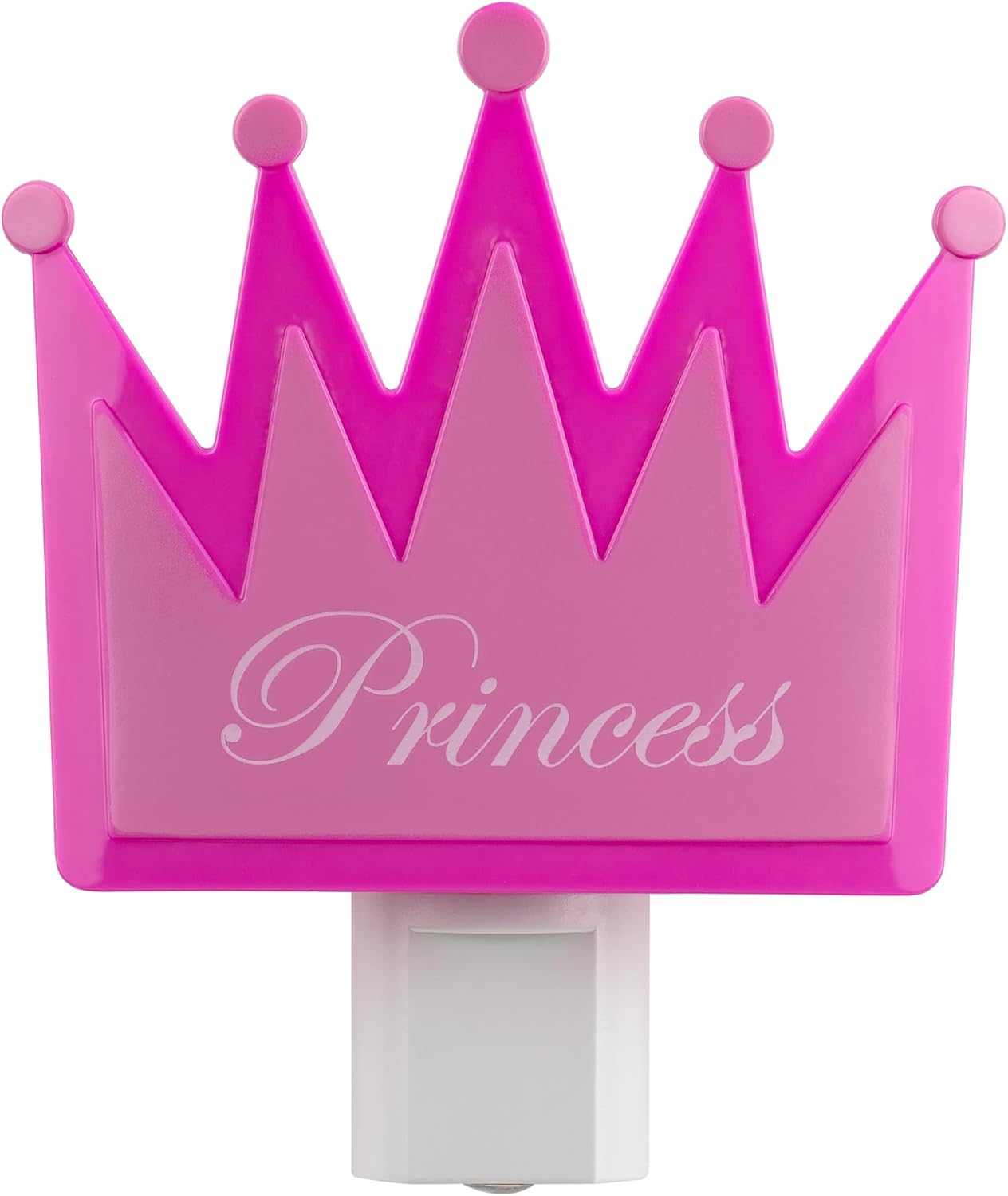 Energizer Princess Crown Night Light, Light Sensing, Soft White, Nightlight for Bedroom, Bathroom, Nursery, Hallway, Kitchen, 3000K, 82405