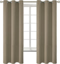 BGment Room Darkening Curtains 63 Inches Long - Grommet Thermal Insulated Drapes Window Treatment Curtains for Bedroom, 2 Panels, 42 x 63 I…