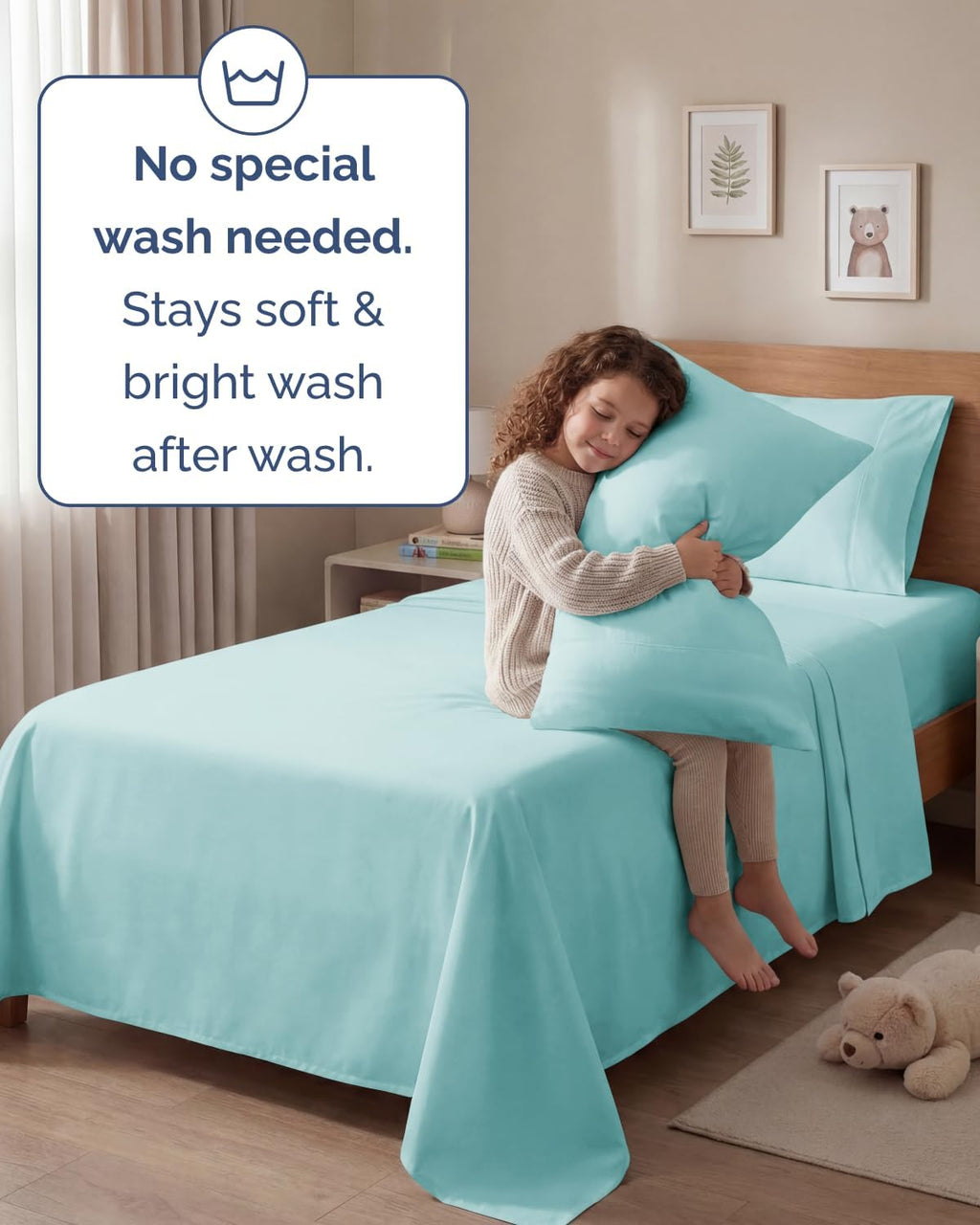 Twin 4 Piece Sheet Set - Comfy, Breathable & Cooling - Hotel Luxury Bedding for Women, Men, Kids, Teens and Children - 1 Flat & 1 Fitted…