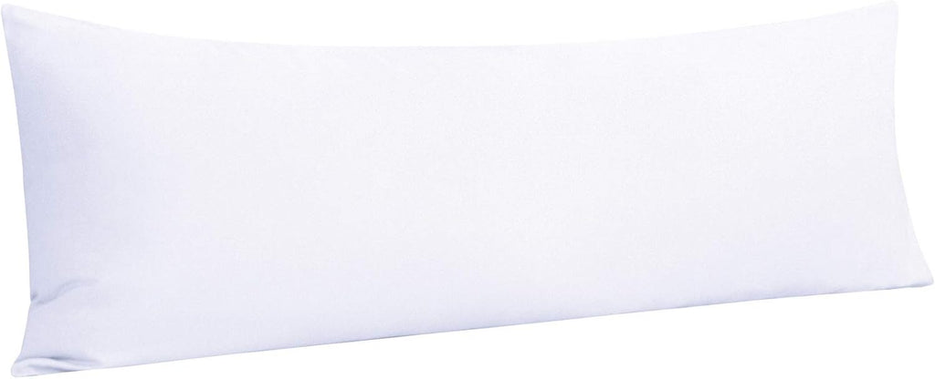 Ntbay Body Pillowcase - Brushed Microfiber 20x54 Pillowcase - Soft, Wrinkle-Free, Fade-Resistant, Stain-Resistant, White Body Pillow Cover…