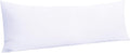 Ntbay Body Pillowcase - Brushed Microfiber 20x54 Pillowcase - Soft, Wrinkle-Free, Fade-Resistant, Stain-Resistant, White Body Pillow Cover…