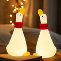 Gefaxi Duck Night Light Silicone Cute Dorm Bedroom Home Decor Night Light for Breastfeeding Squishy Duck Nightlight Cordless Rechargeable D…