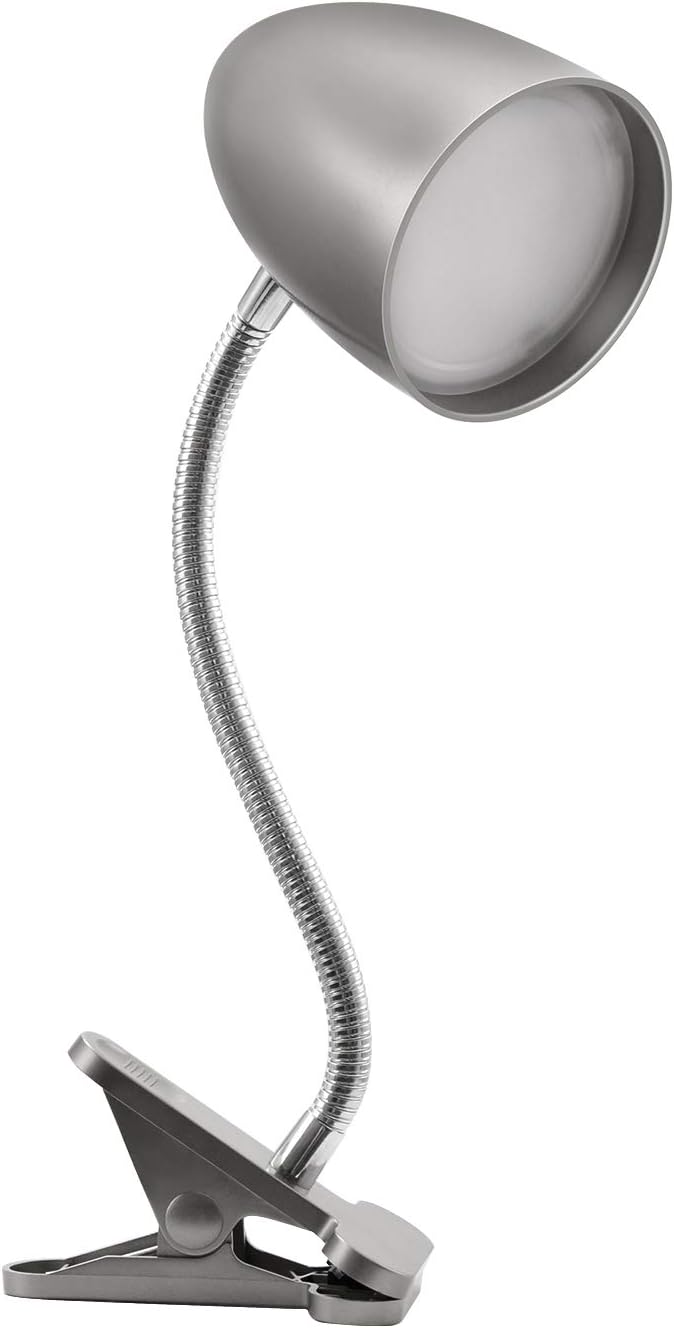 Eenergeticlighting E ENERGETIC LIGHTING Desk lamp with Clamp, Non-Dimmable Clip Light for Bed and Desk, 4000K Cool White, 3.5W 240 LM lamp,…