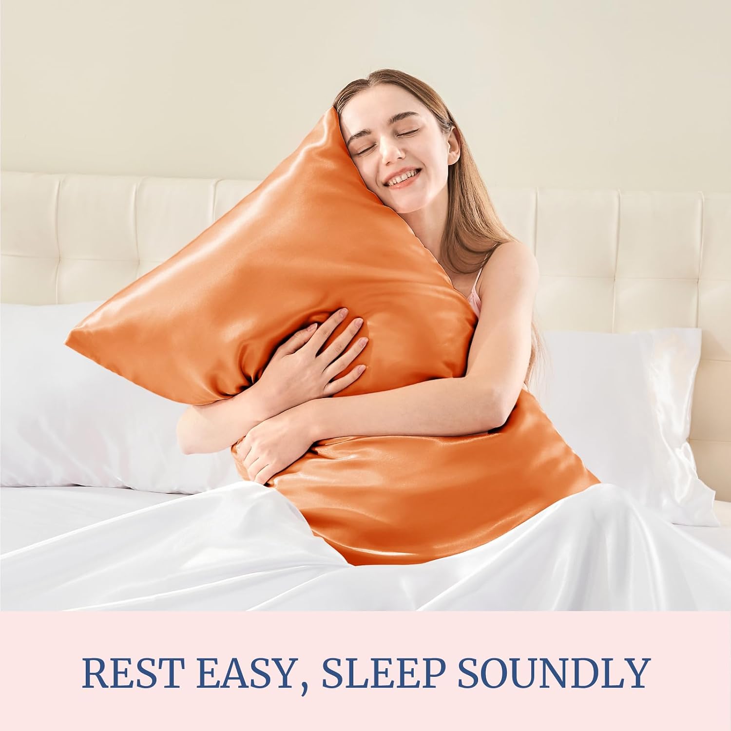 Bedelite Satin Pillowcase for Hair and Skin, Super Soft and Cooling Similar to Silk Pillow Cases 2 Pack with Envelope Closure, Gift for Wom…