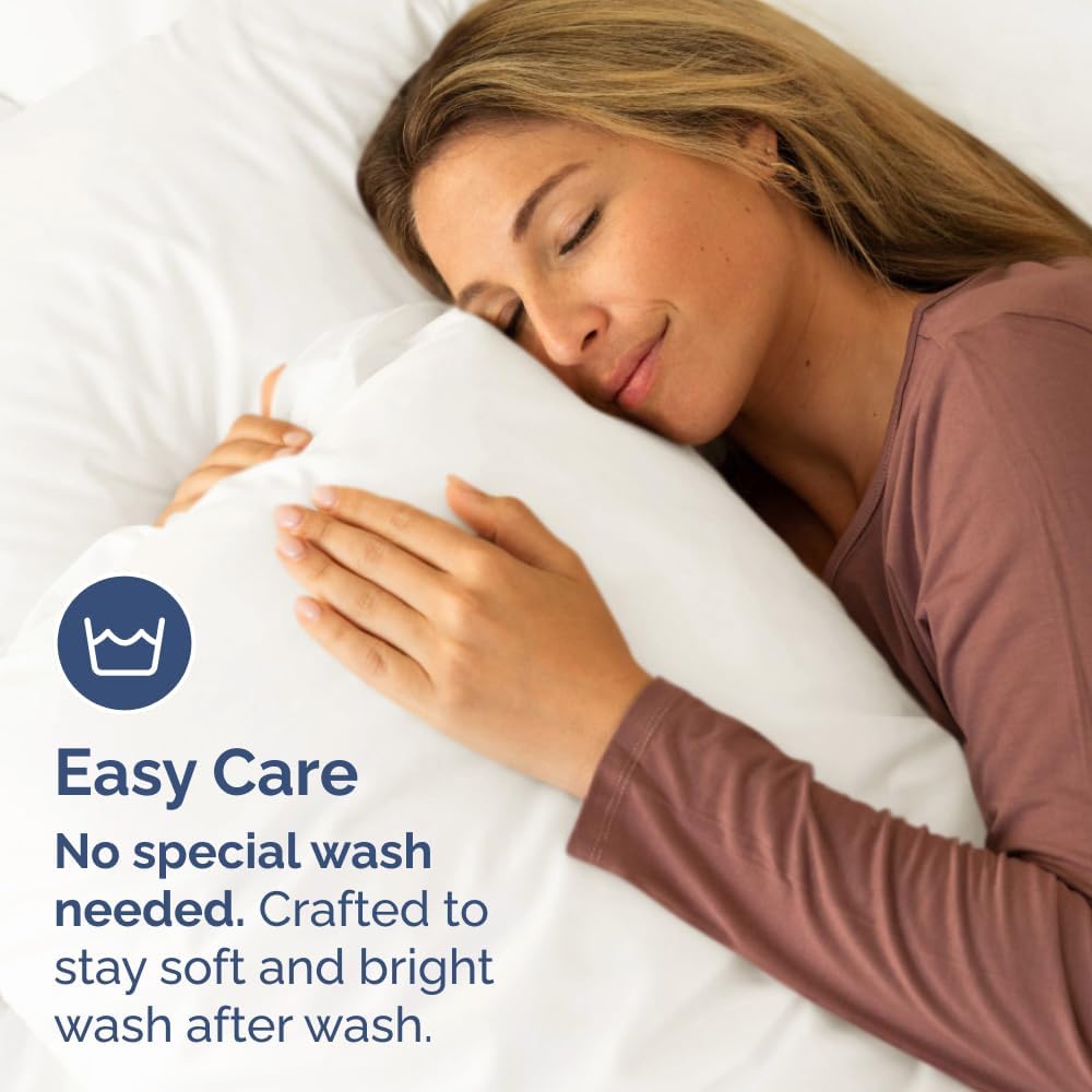 King Standard Pillow Cases Set of 2 - Soft Hotel Quality Pillowcase Covers - Comfy, Cozy, Fade and Wrinkle Resistant - Machine Washable…