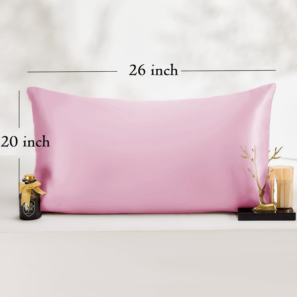 Vielit Standard Satin Pillowcase for Hair 2pc, Similar to Silk Pillow Cases, Easier comfort Than Silk Pillowcase, Gifts for Women…